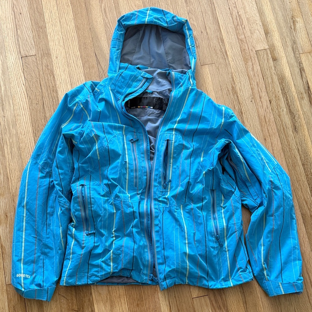 Burton AK Men’s Blue Striped Ski Jacket